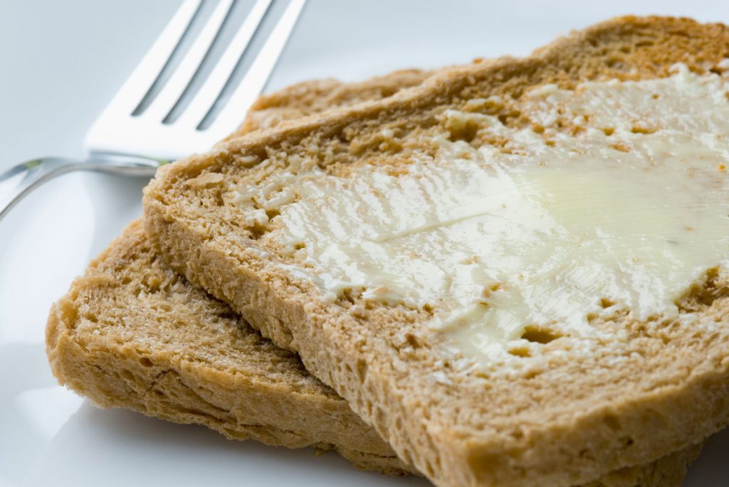 Why does bread land butter side down?